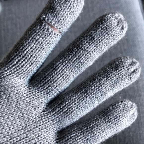 GORGEOUS CALVIN KLEIN CONVERTIBLE LONG GREY GLOVES - Picture 6 of 8